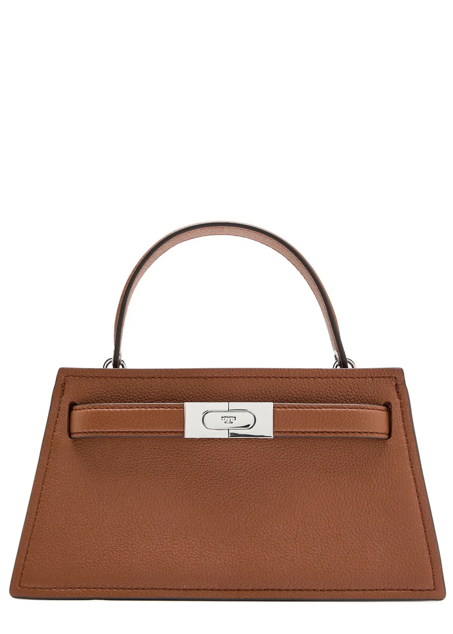 Tory Burch Lee Radziwill Mini Pebbled Leather top Handle bag - 1