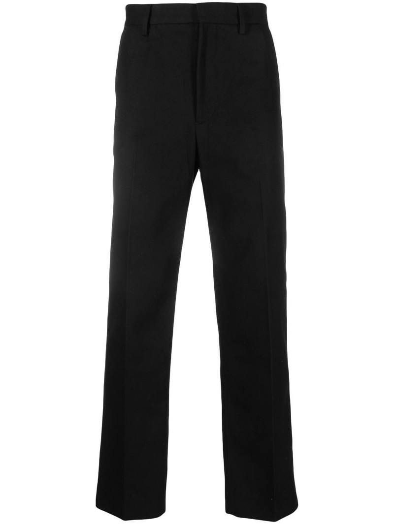 high-waisted straight-leg trousers 1