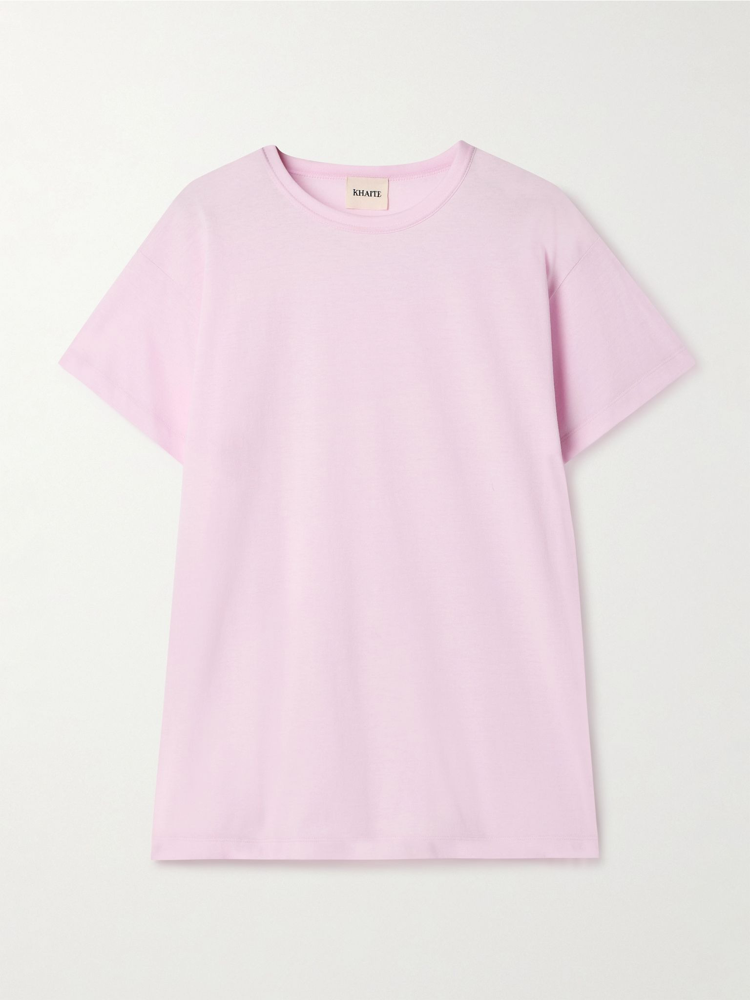 Maeve cotton-blend jersey T-shirt Pink - 1