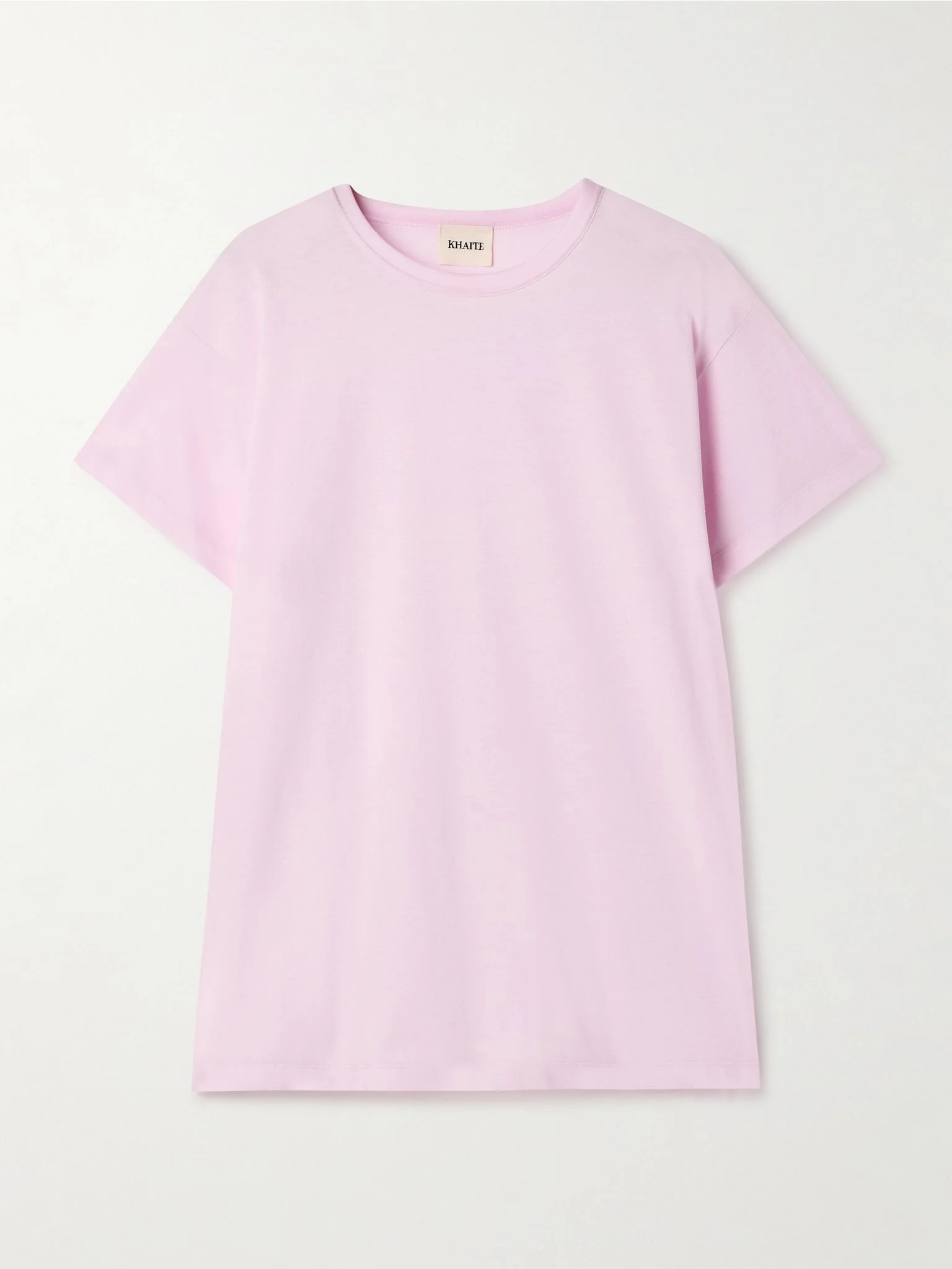 Maeve cotton-blend jersey T-shirt Pink - 1