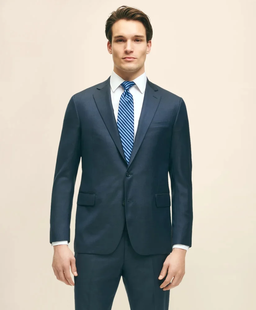Classic Fit Wool Tic 1818 Suit - 1