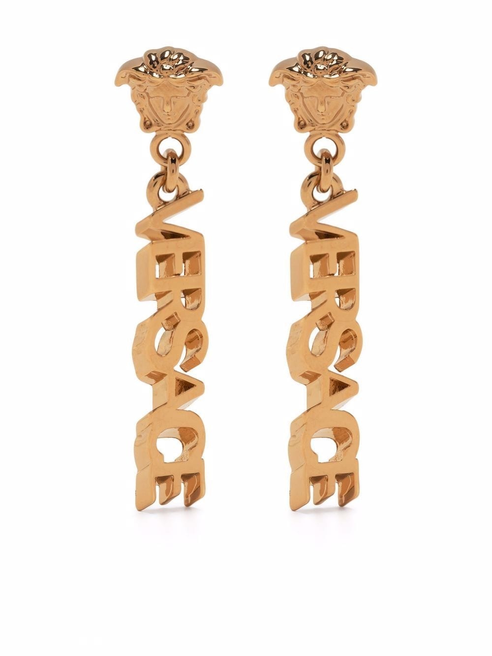 VERSACE｜JEWERLY (LA MEDUSA LOGO DROP EARRINGS (1002273 VERSACE La medusa logo drop earrings | tessabit | REVERSIBLE