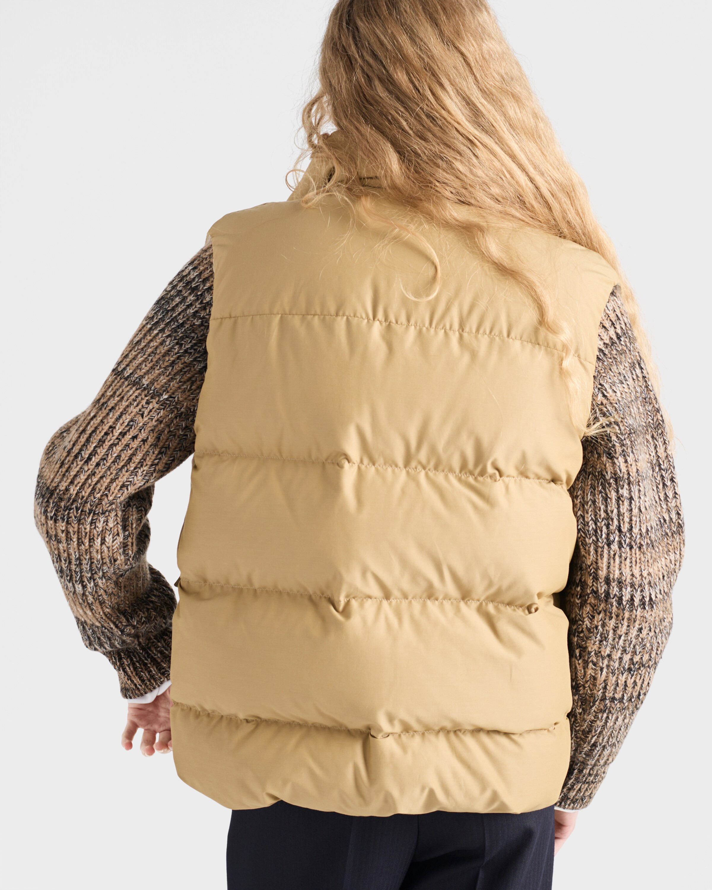 Medium-weight technical fabric down vest - 6