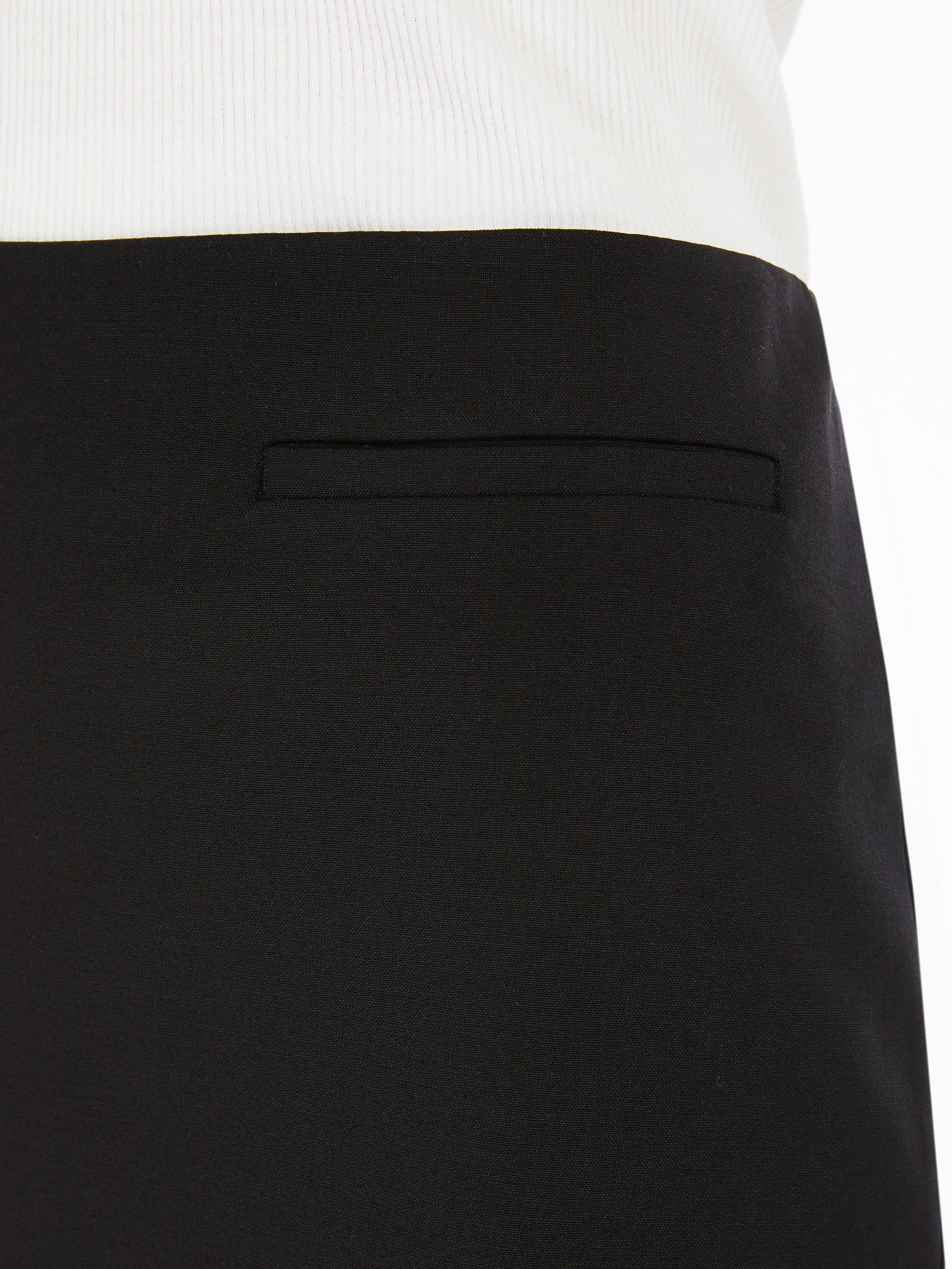 LUIGIA Straight-fit stretch wool skirt - 5