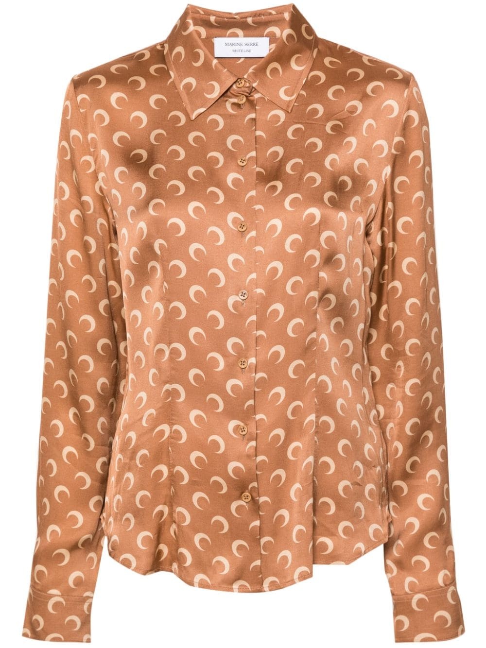 crescent moon-print shirt - 1