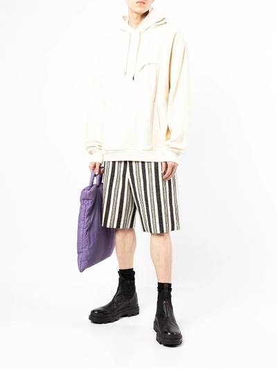 FENG CHEN WANG long-sleeve layered hoodie outlook