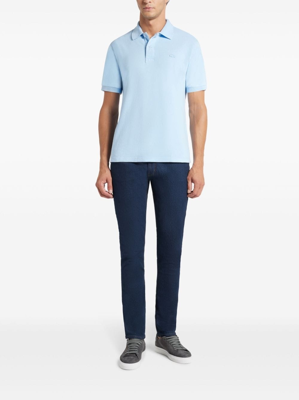 logo-appliqué cotton polo shirt - 2