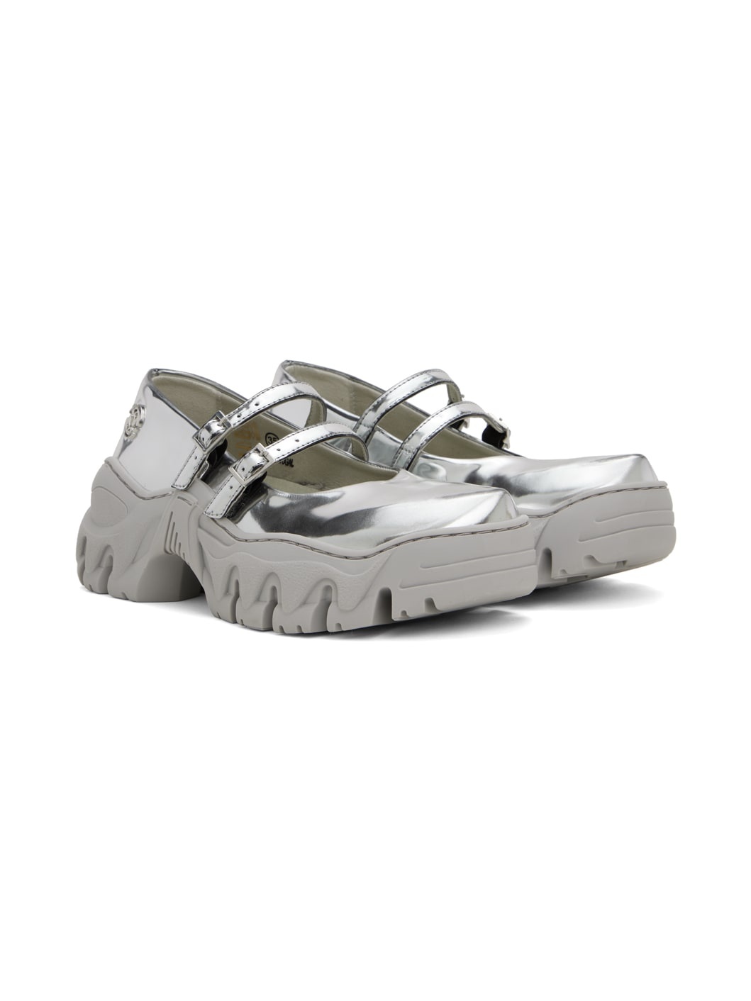SSENSE Exclusive Silver Boccaccio II MJ Ballerina Flats - 4