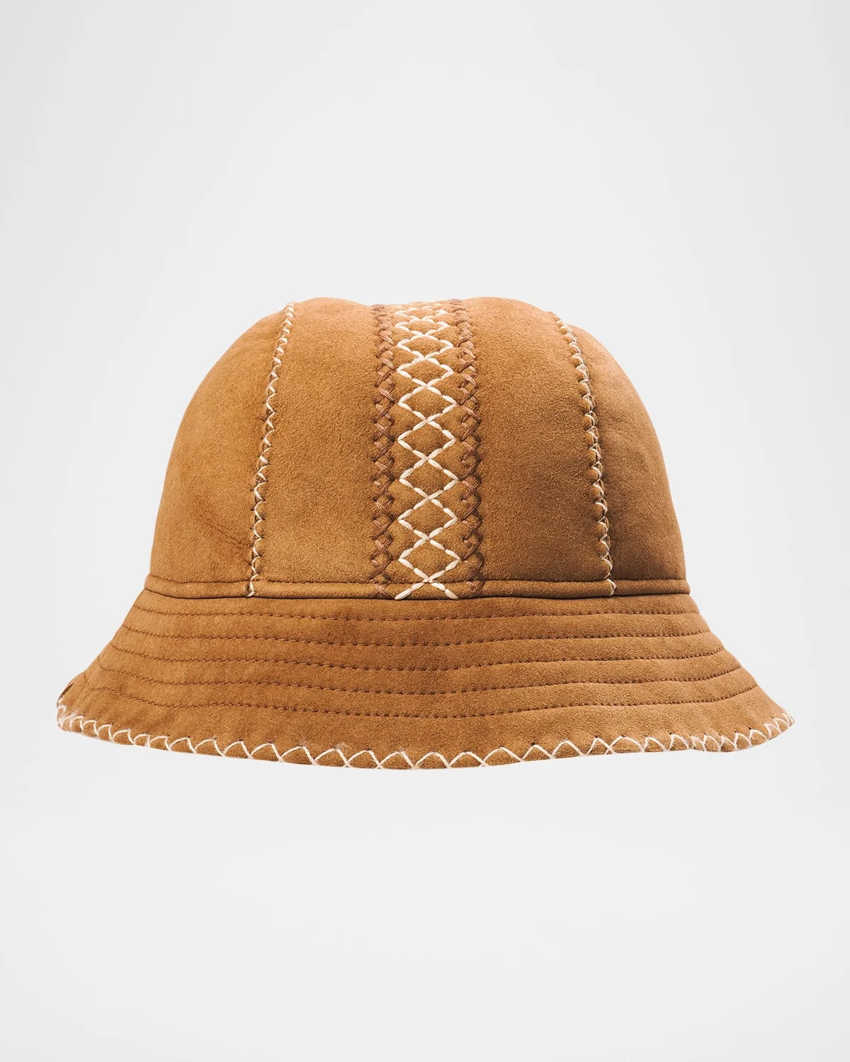 Atherson Embroidered Shearling Hat - 1