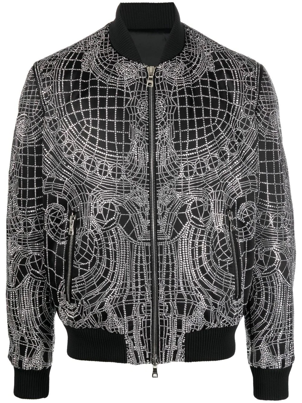 graphic-print bomber jacket - 1