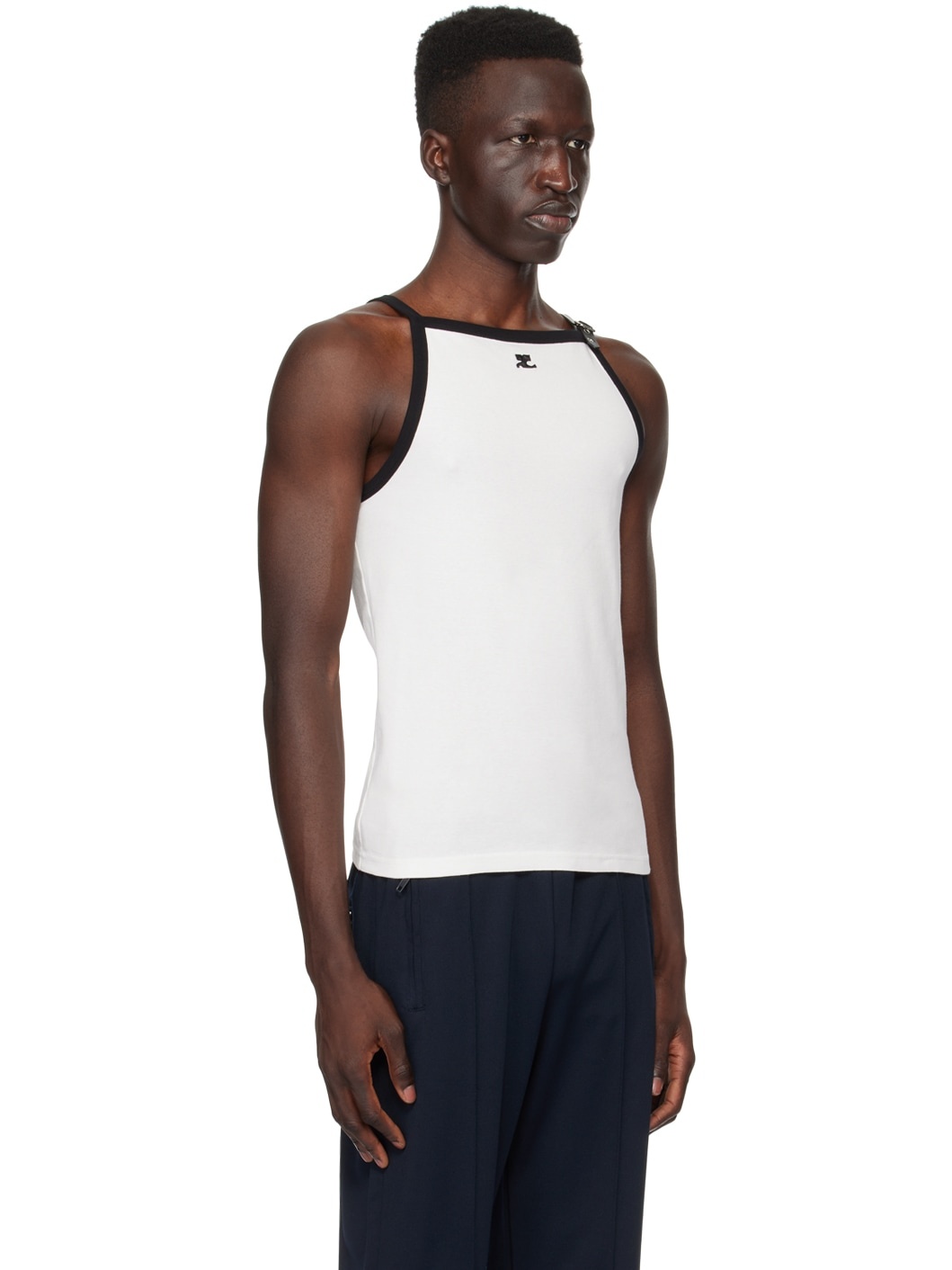 White Buckle Tank Top - 2