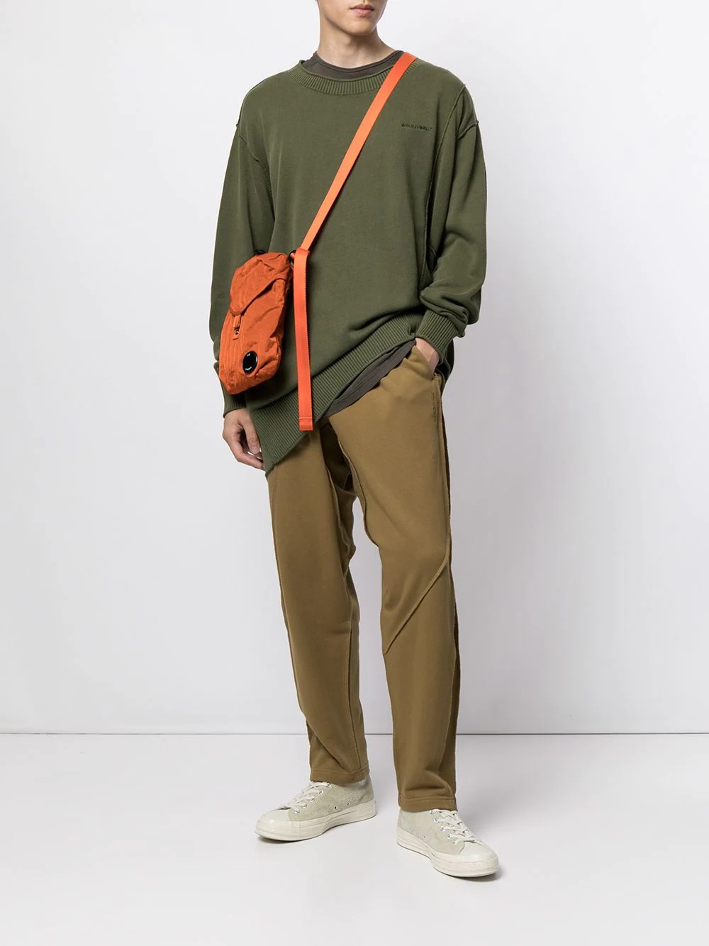 raw-seam track pants - 2