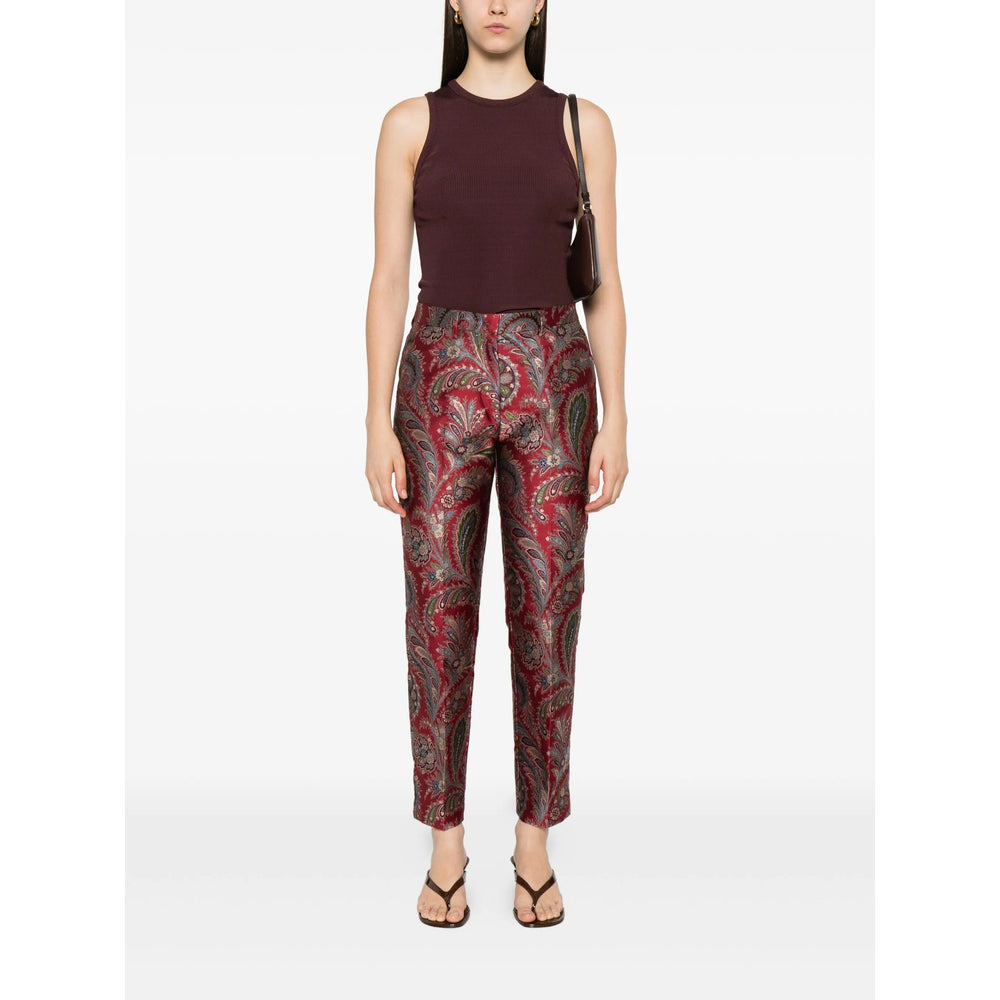 Etro Red Trousers - Tailored Trousers Women - 3