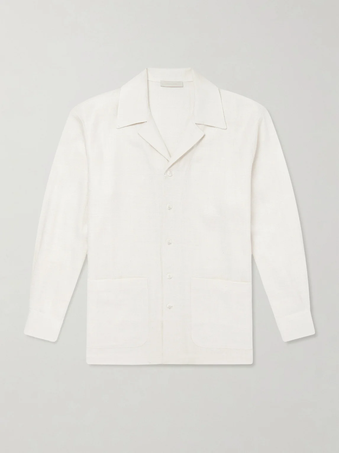Camp-Collar Silk-Gauze Shirt - 1