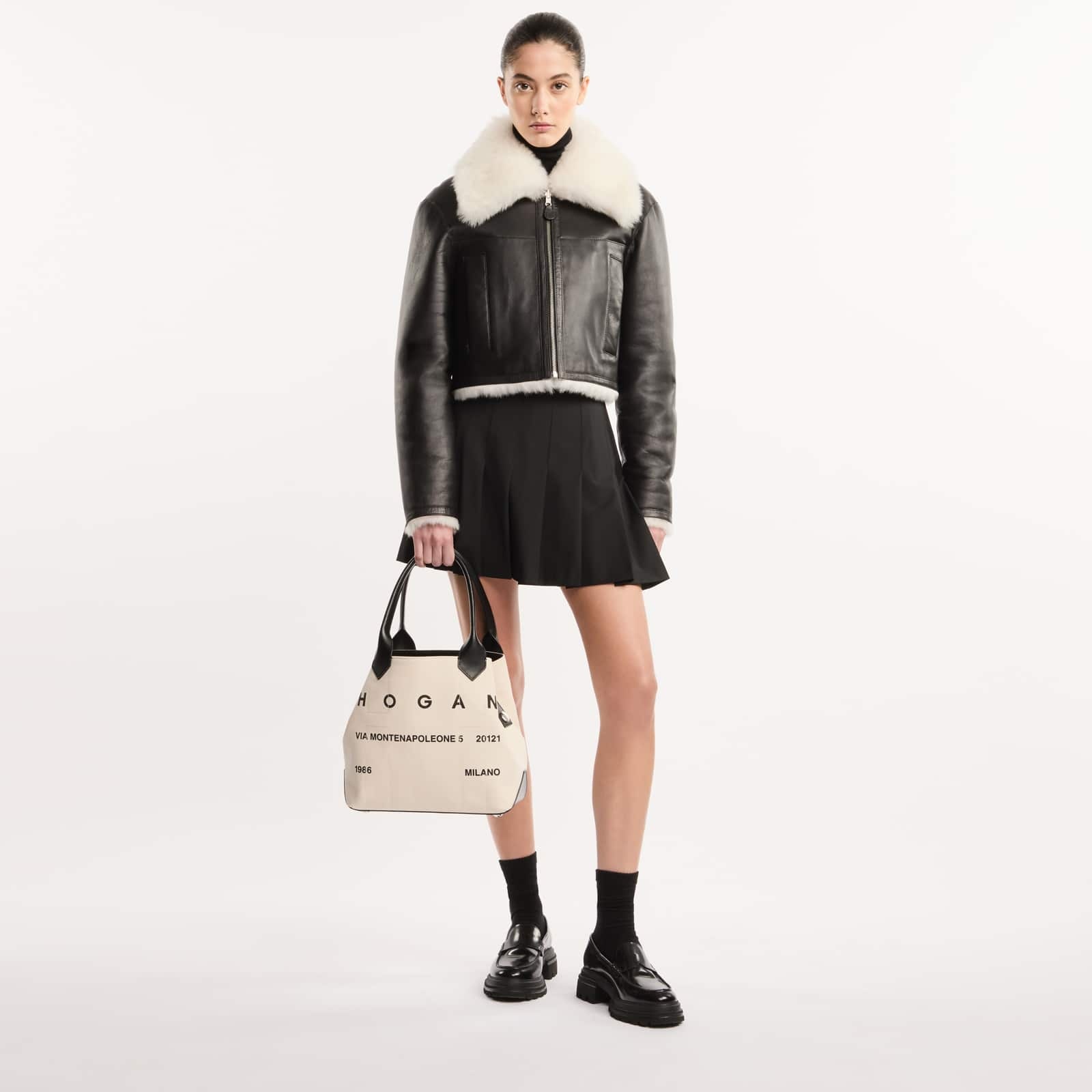 Hogan Script Shopping Bag Medium - 6