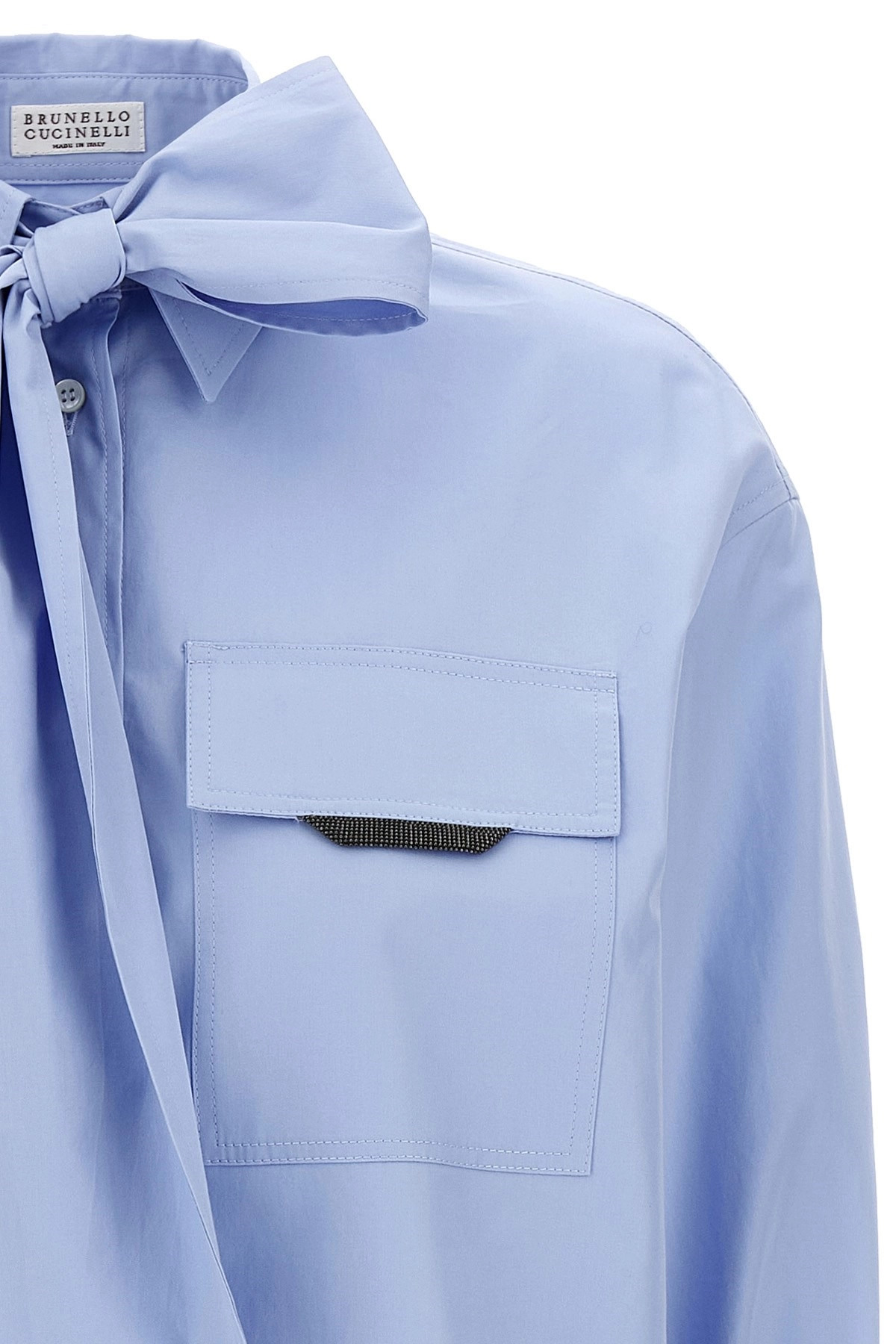 'Shiny Flap Detail' shirt - 3
