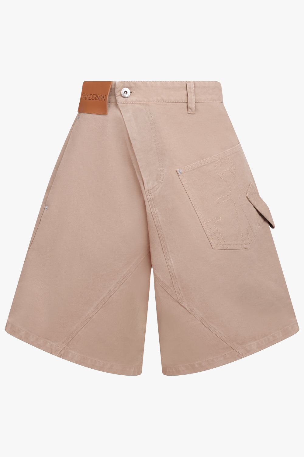 TWIST FRONT WORKWEAR SHORT | CARAMEL - 1