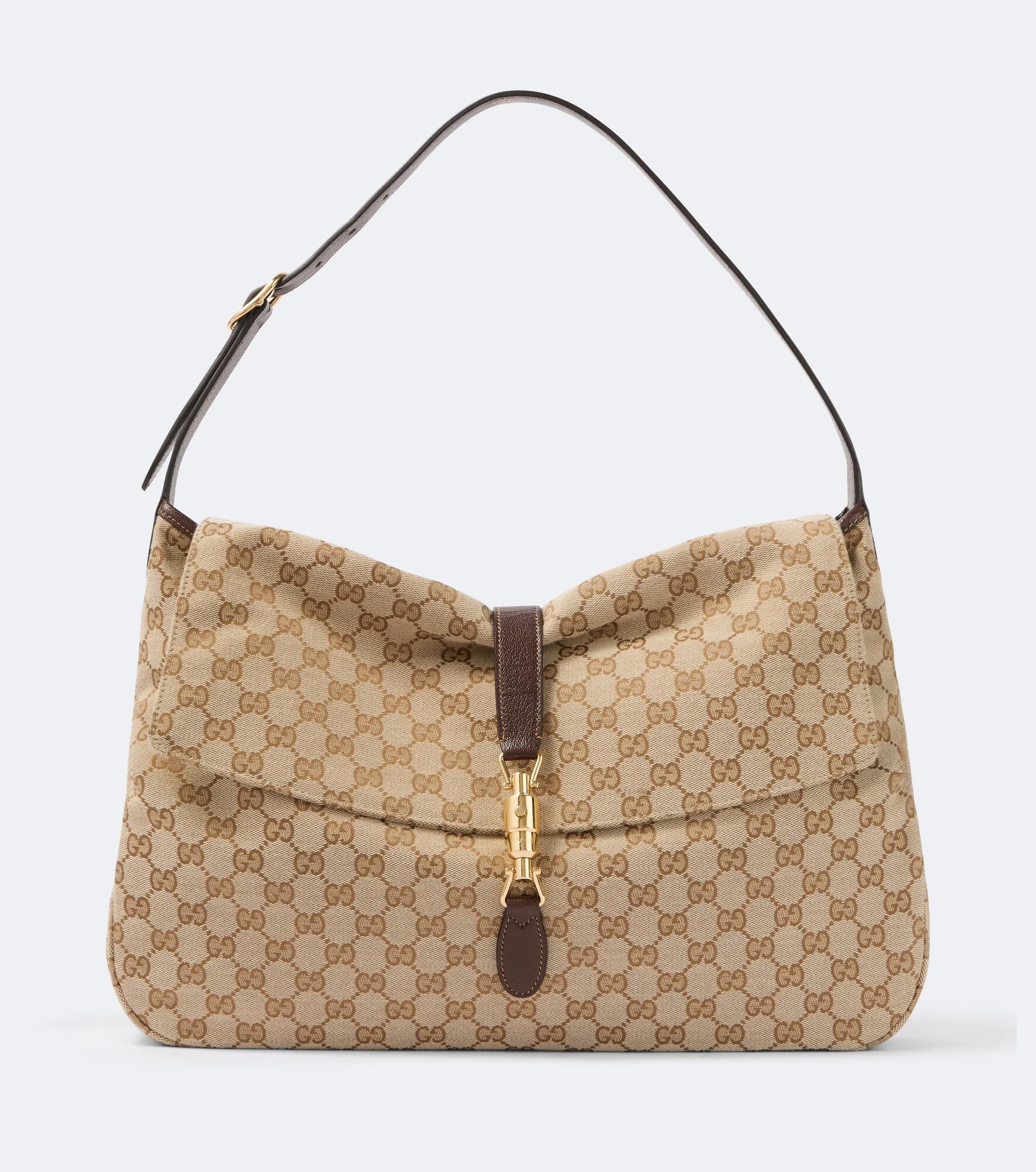 Jackie Flap Large GG canvas shoulder bag - 1