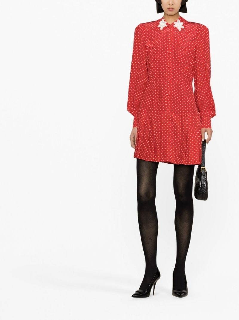 polka-dot minidress - 2