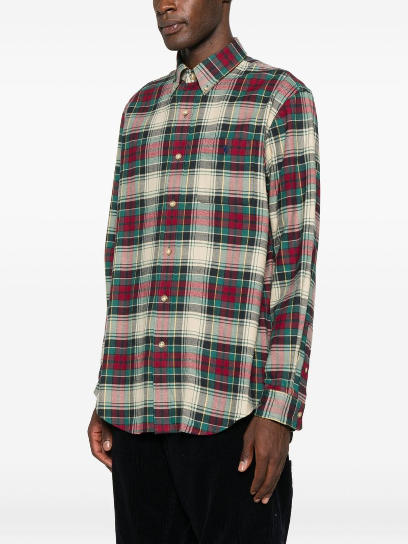 check-print cotton shirt 3