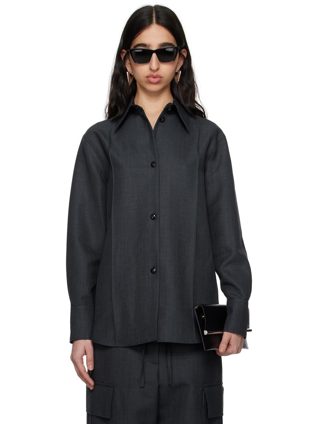 Gray Prince Of Wales Shirt - 1
