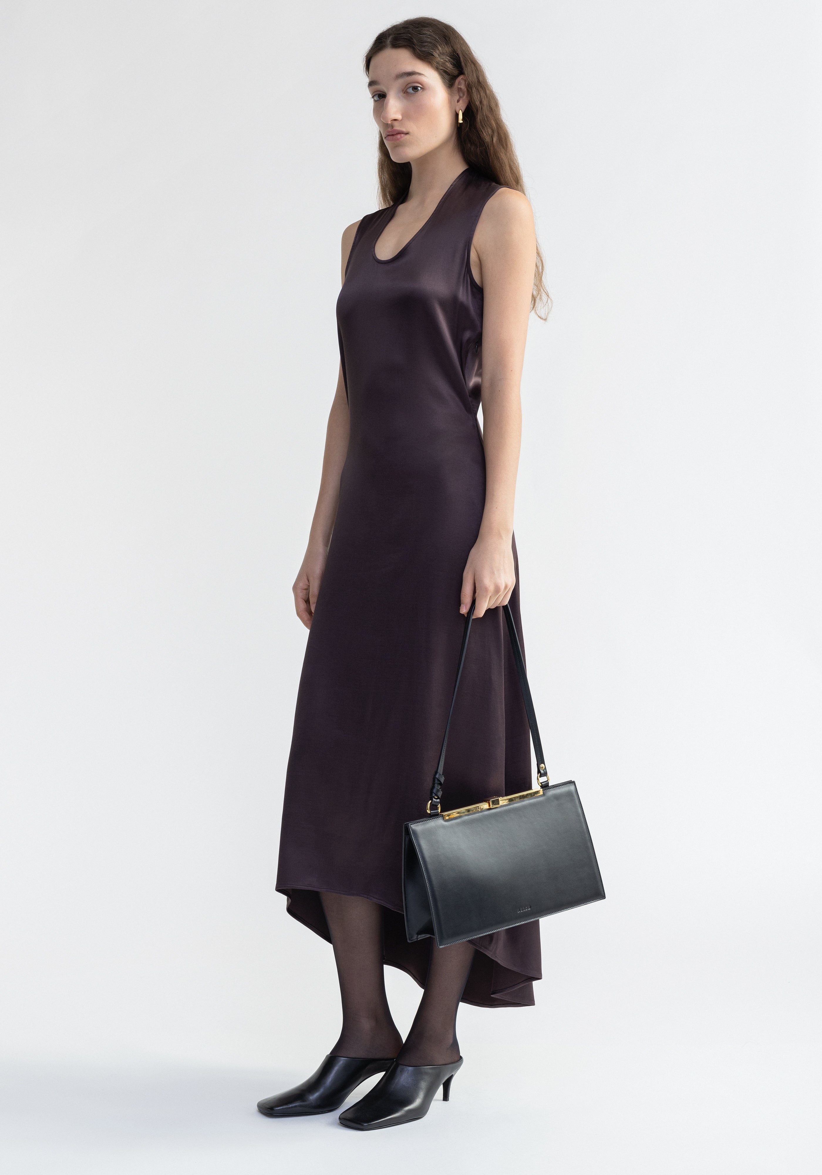 SANSA
Satin asymmetrical midi dress - 2