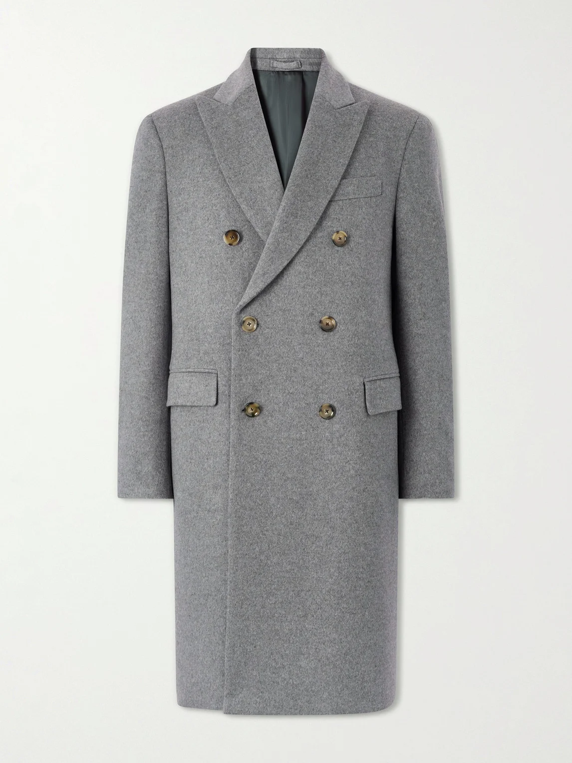 Double-Breasted Wool Coat - 1