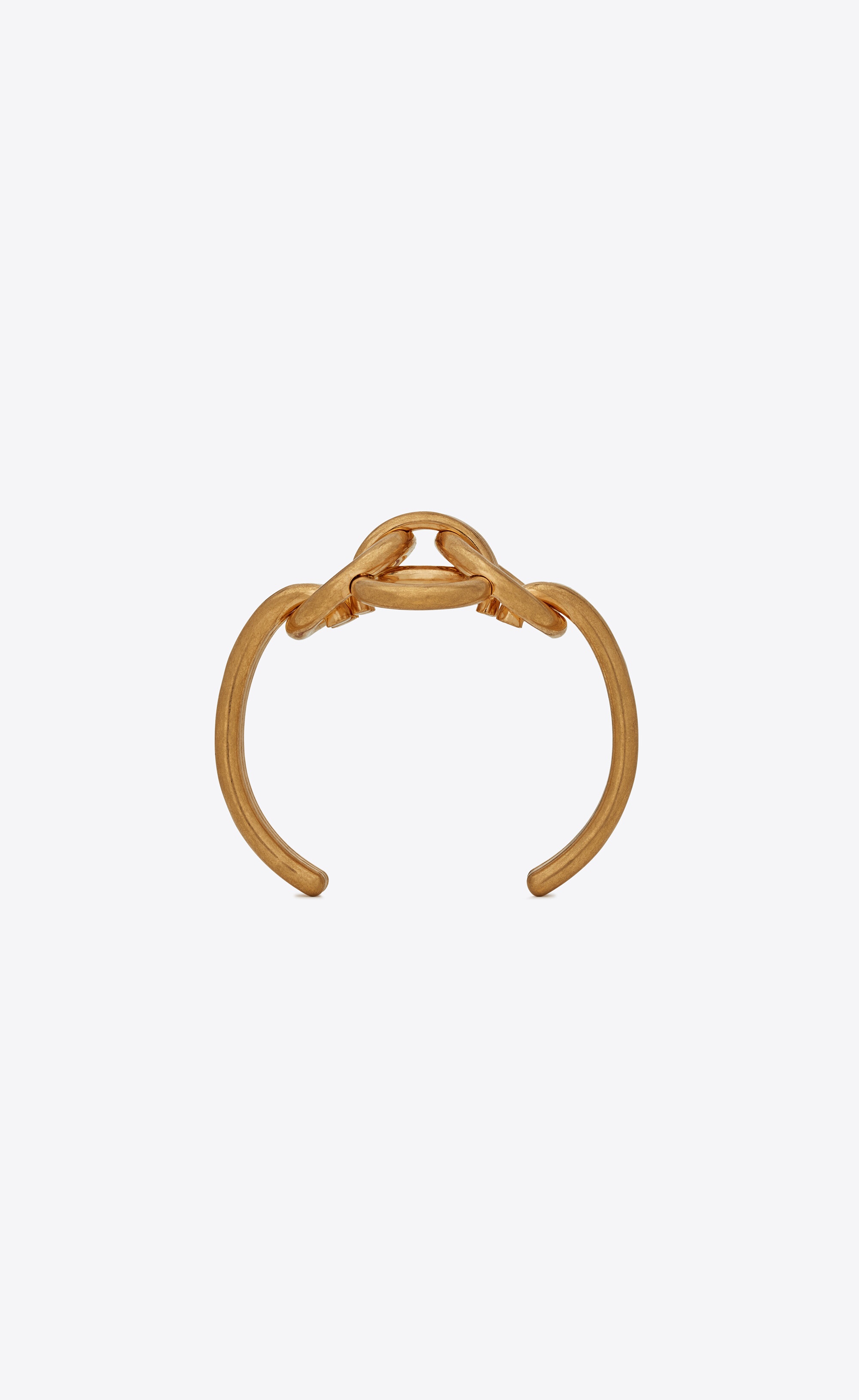 oversized knot cuff bracelet in metal - 3