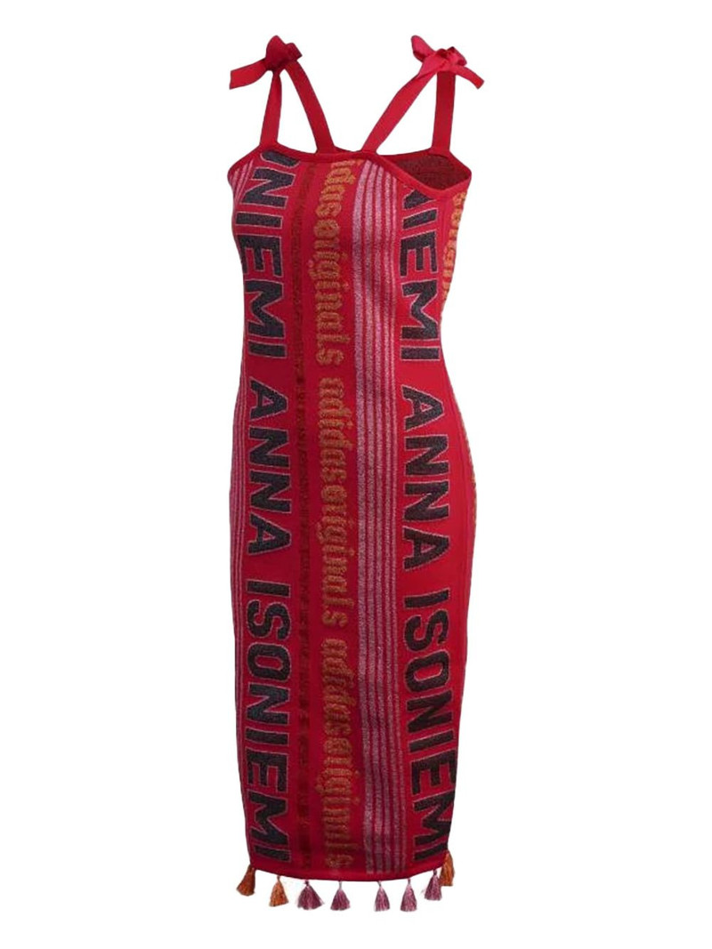 x Anna Isoniemi tie-strap tassel dress 1