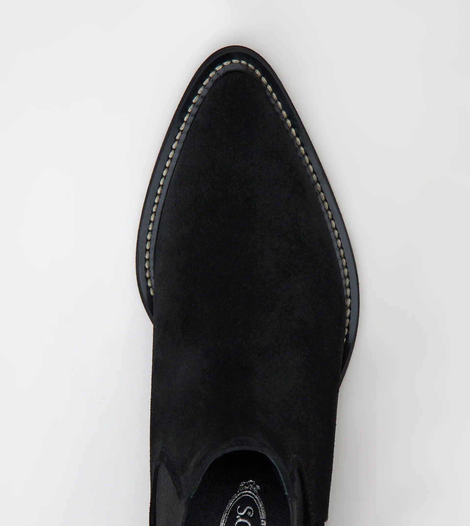 ANKLE BOOTS IN SUEDE - BLACK - 4