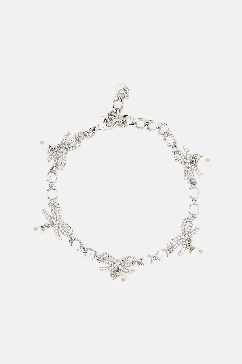 BRACELET WITH CRYSTAL SNOWFLAKES AND PEARLS - 1