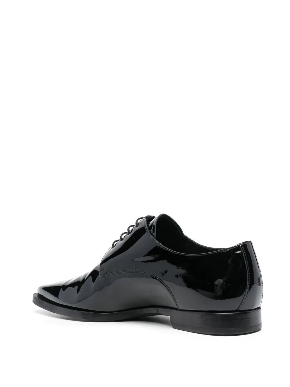 high-shine lace-up shoes - 3