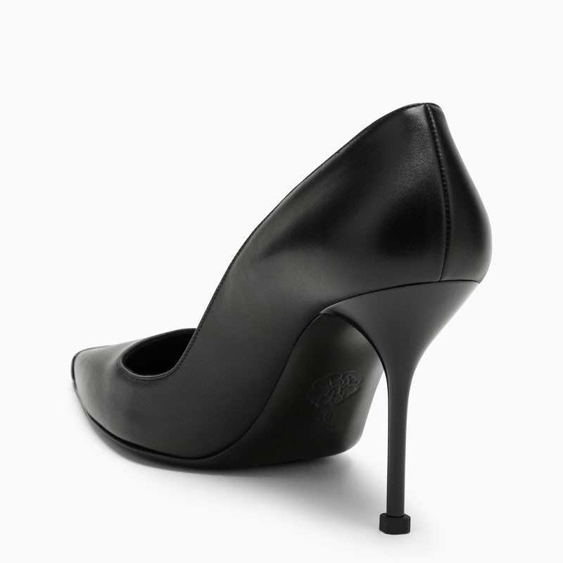 Alexander Mcqueen Black Décolleté With Metal Tip Women - 4