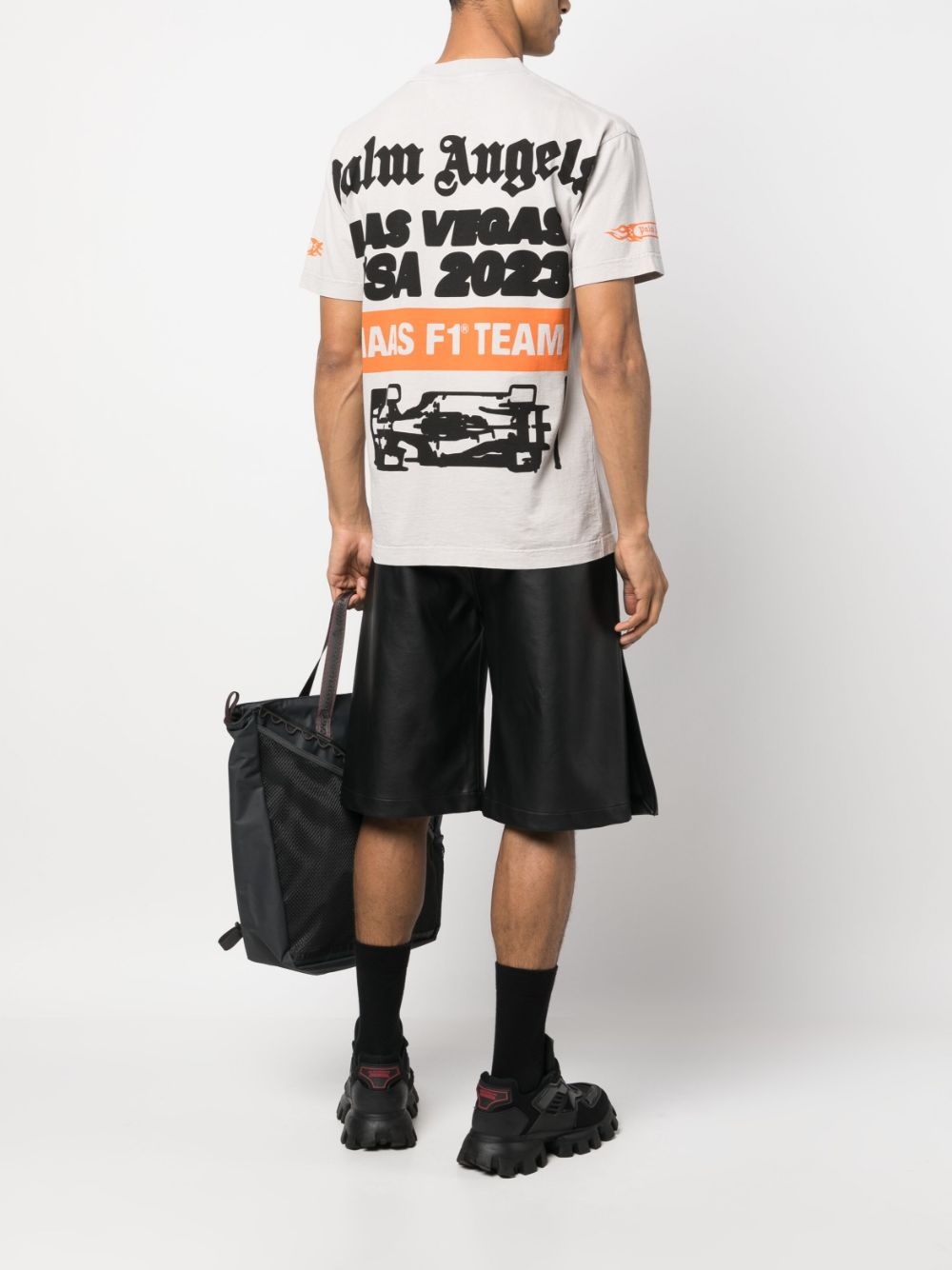 Palm Angels x Haas MoneyGram Las Vegas F1T Team T-shirt | REVERSIBLE