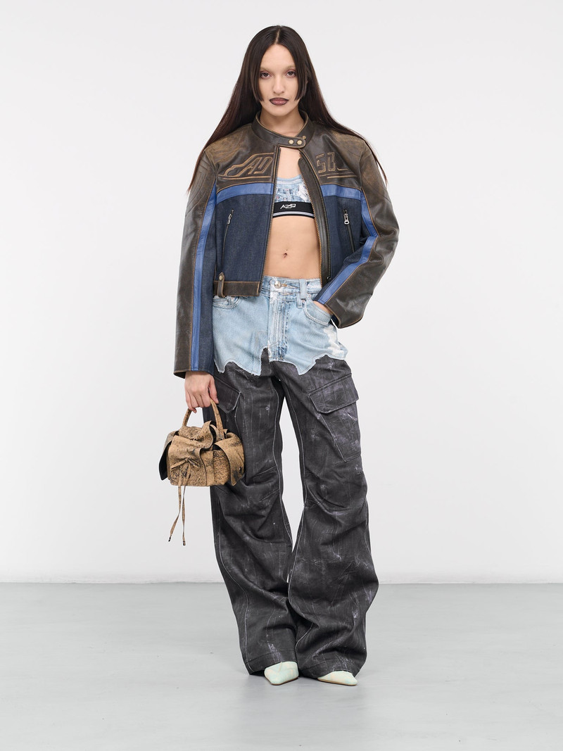 Andersson Bell Denim Printed Bra Crop Top outlook
