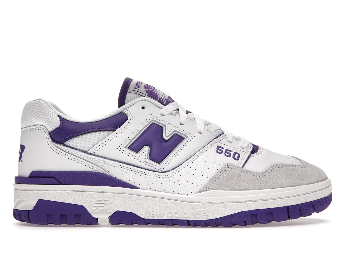 New Balance 550 White Purple - 1