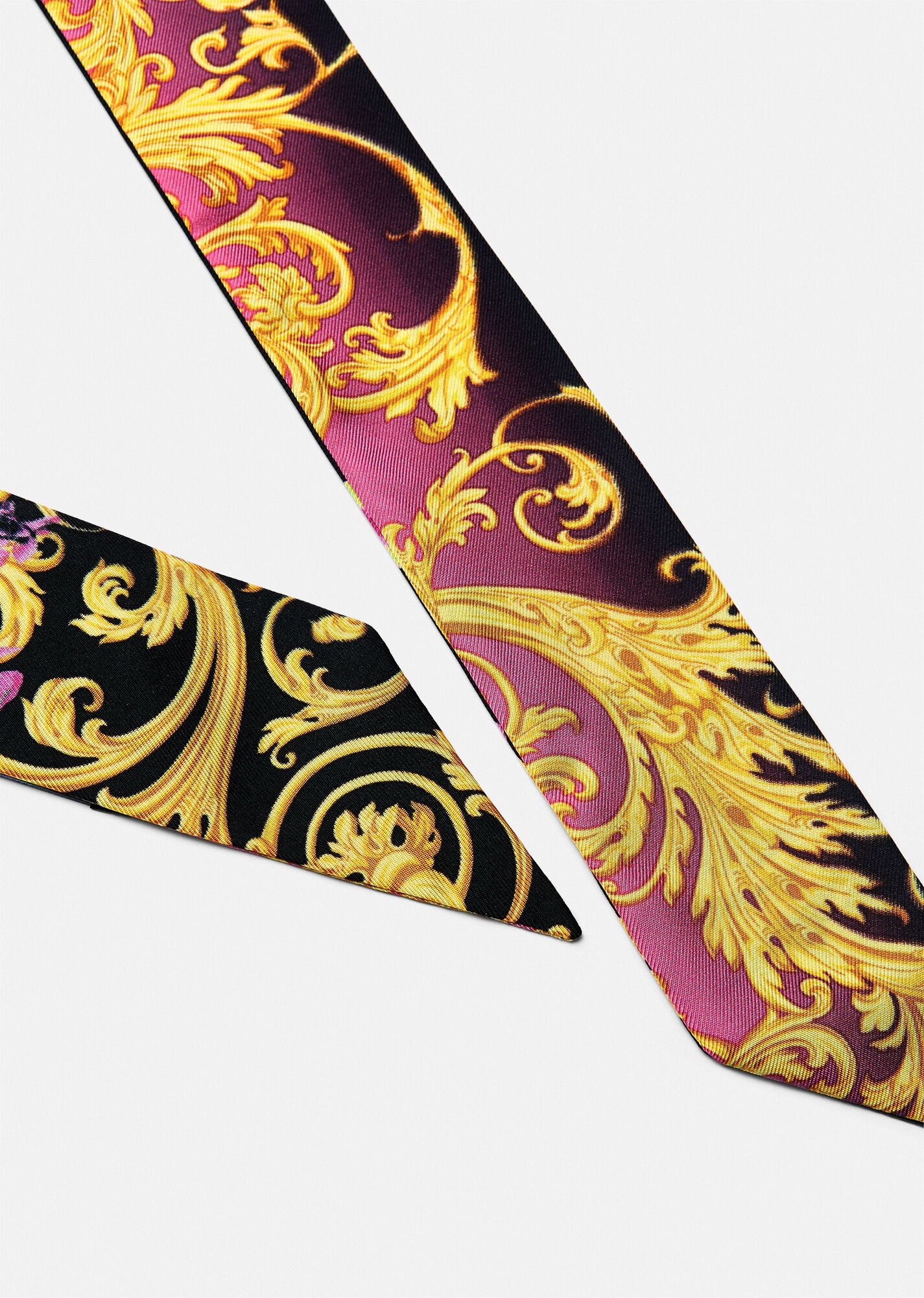 Medusa Orchid Silk Scarf Tie - 2