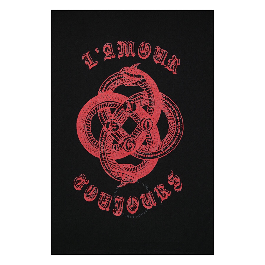 Tシャツ・カットソー EGONlab. L' Amour Toujours T-Shirt EGONLAB Egonlab Organic Cotton Black L'Amour Toujours T