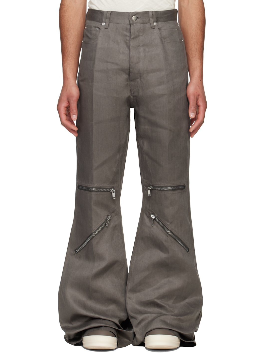 Gray Hollywood Bolan Cargo Pants - 1