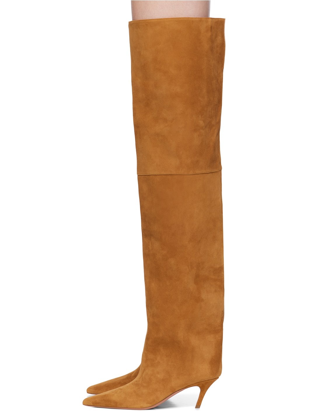 Tan Fiona Thigh High Boots - 3
