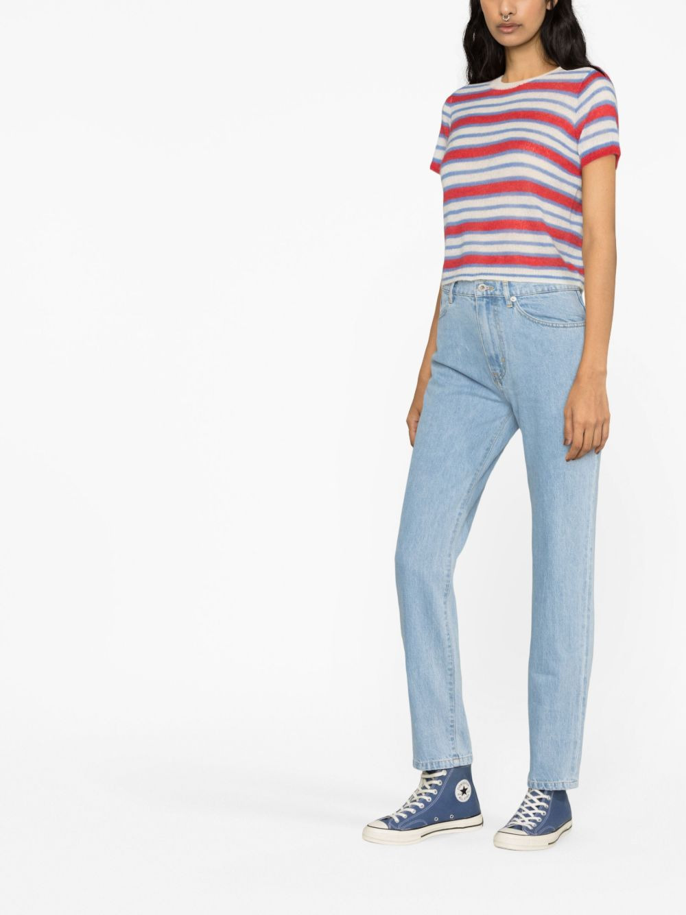 Asagao straight-leg jeans - 4