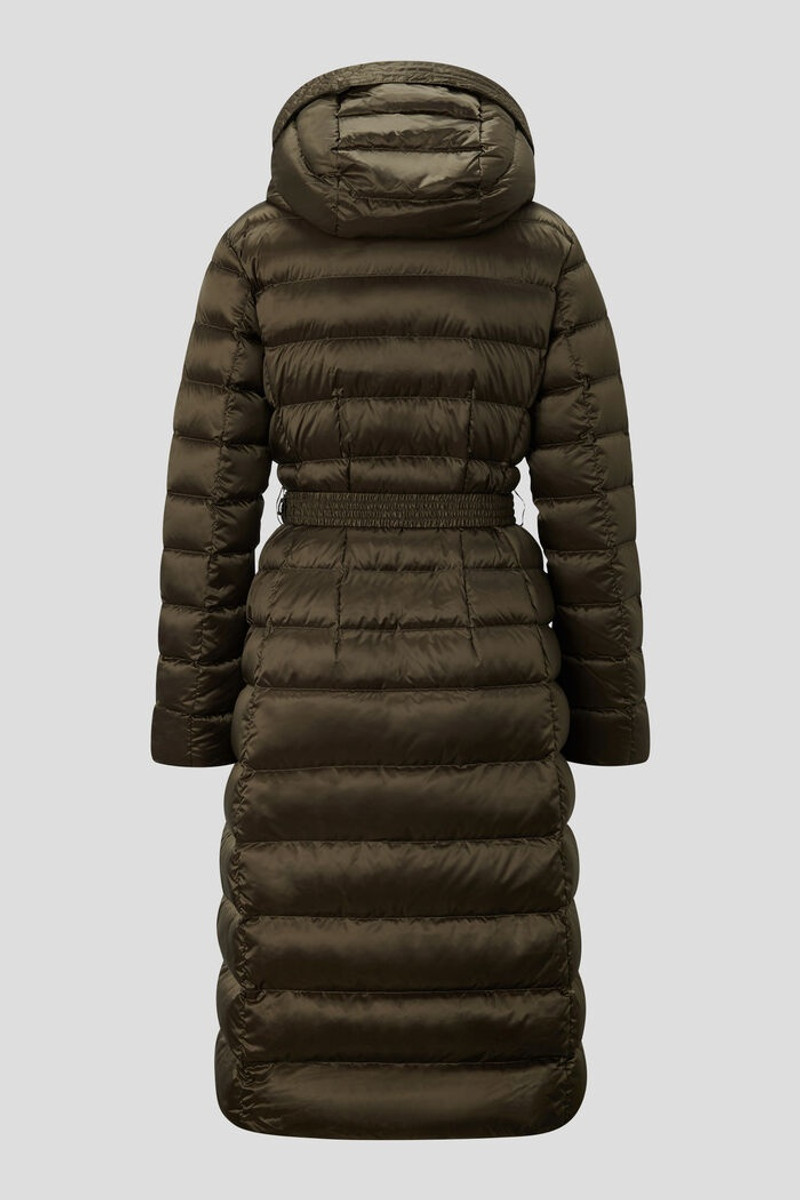 Nicole Down coat in Olive green 7