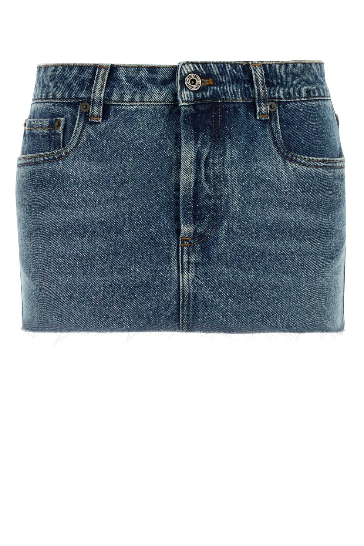 Miu Miu Women Denim Mini Skirt - 1