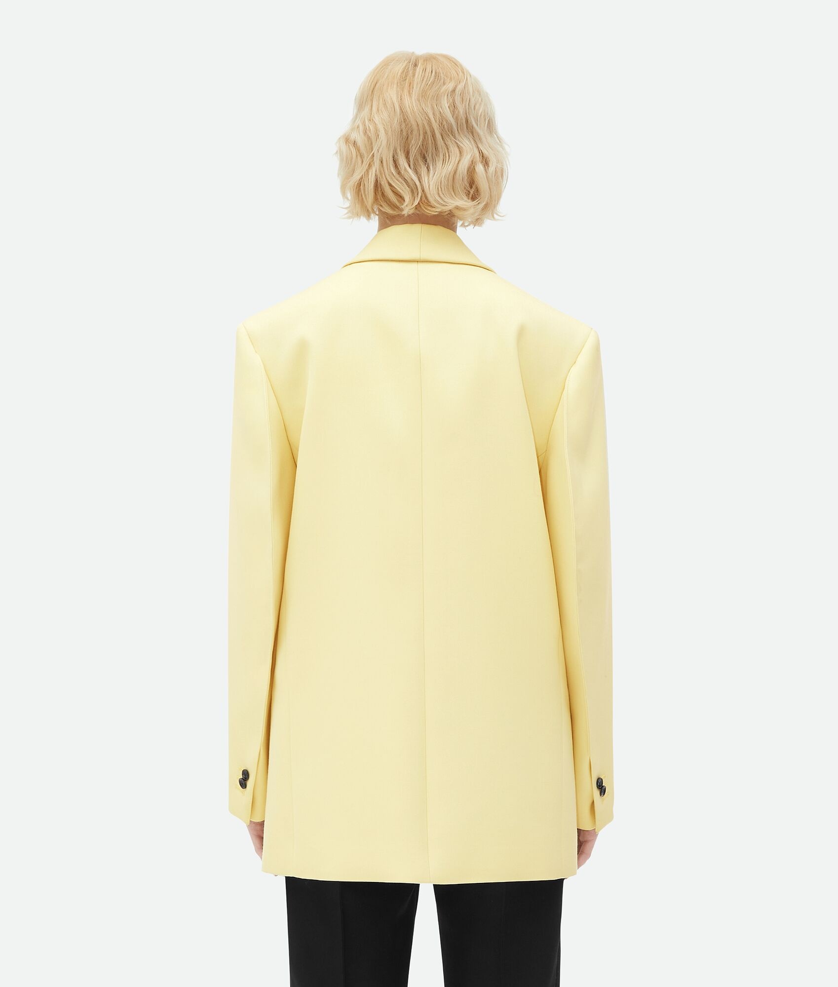 Shawl Collar Wool Jacket - 3