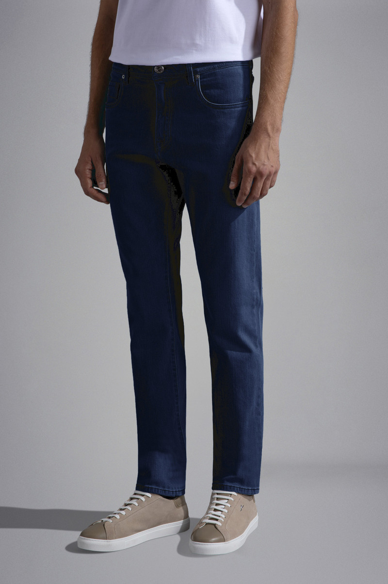 STRETCH COTTON DENIM JEANS 6
