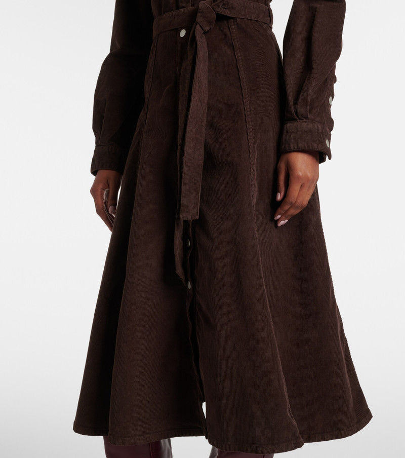 Marseille corduroy shirt dress 5