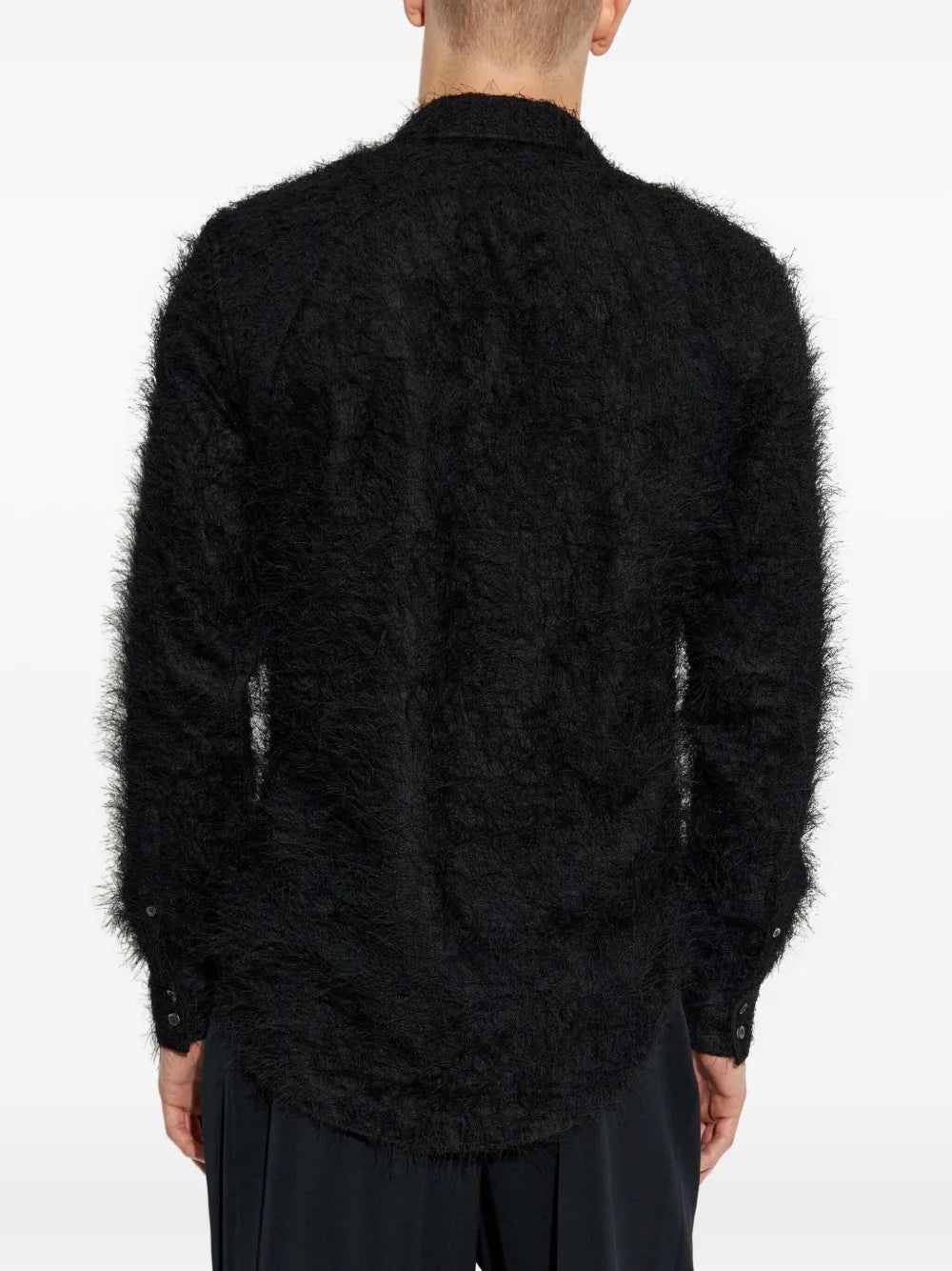 Alexander Mcqueen Faux-fur Long-sleeve Shirt - 2