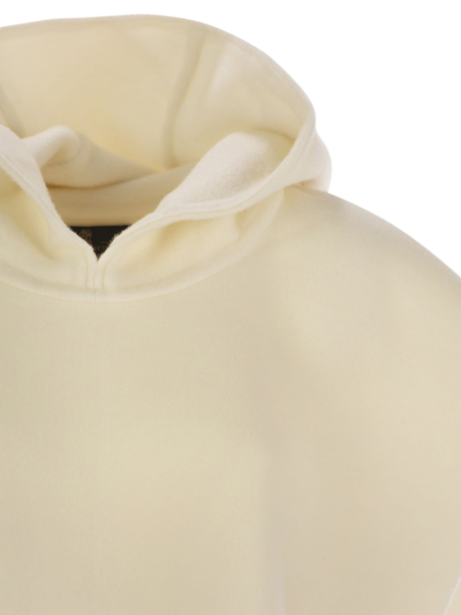 Brunello Cucinelli Women Double Knit Wool And Cashmere Poncho With Hood And Fringes - 4