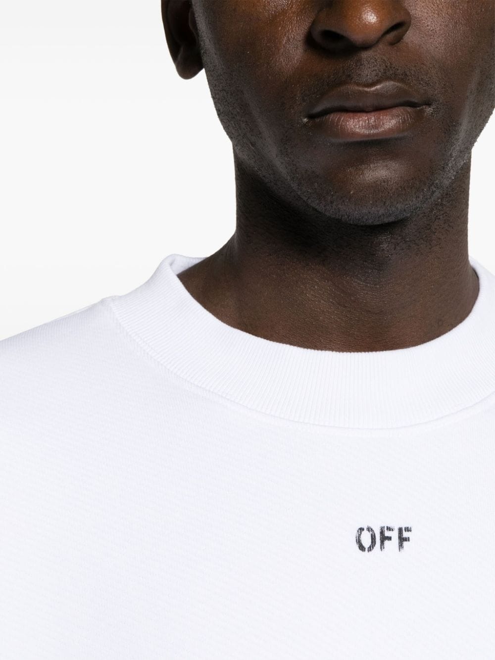 embroidered-logo cotton sweatshirt - 5
