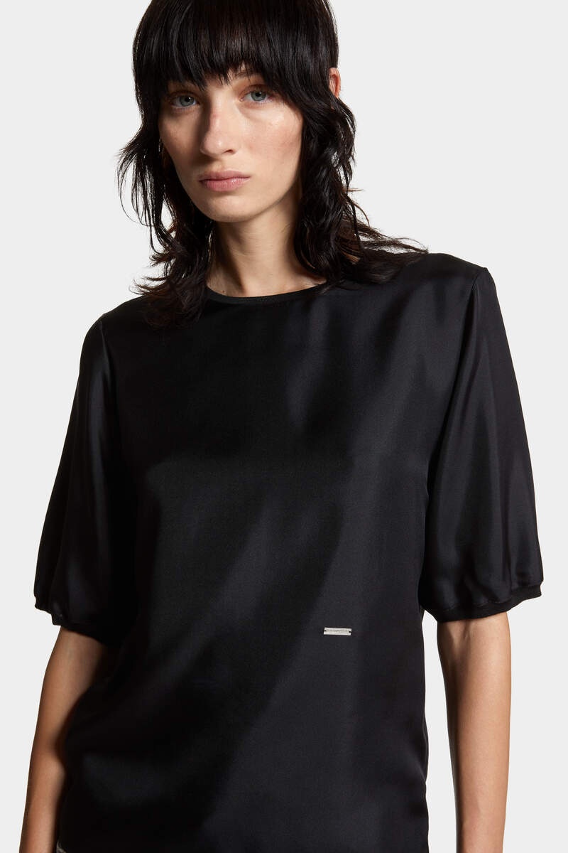 SHORT SLEEVE SILK T-SHIRT - 5